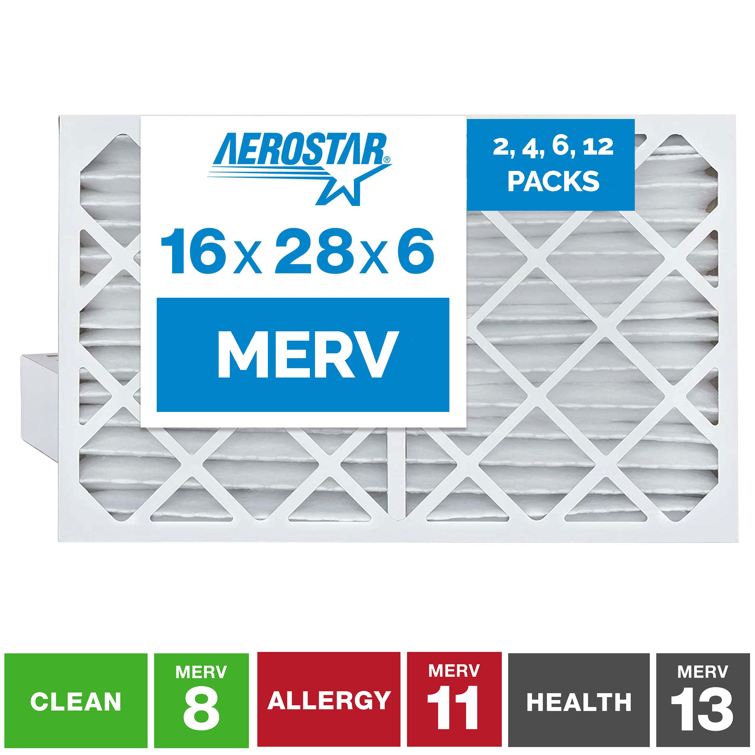 Aerostar 16x28x6 Replacement Air Filter for Aprilaire 2400 Air System