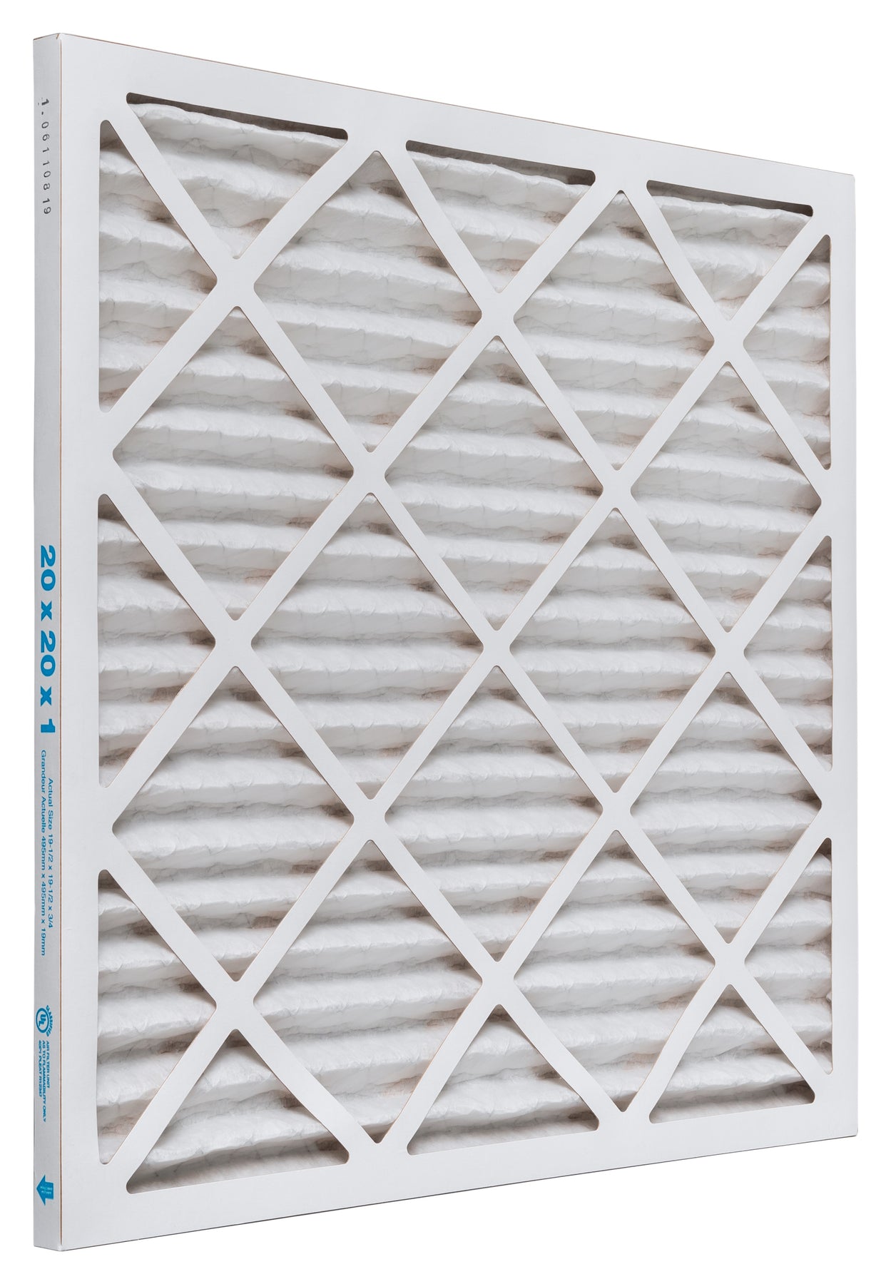 Glasfloss MERV 10 Pleated Air Filters 19-7/8 X 21-1/2 X 1, Case Of 12, For Carrier, Payne, & Bryant