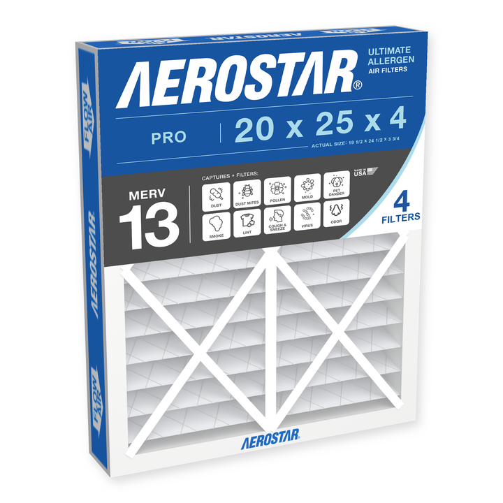 冷凍SM25 M25 ML10 5L4 6L4 20x25x4 Commercial & Residential Aerostar Air Filter – Factory