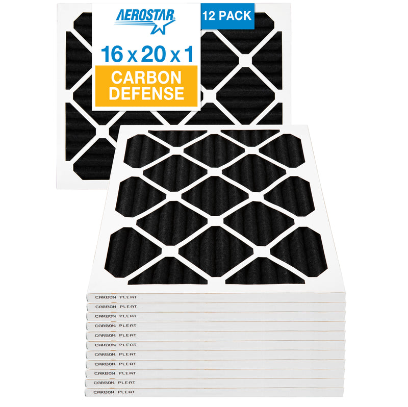 Canopy Aerostar 16x20x1 MERV 13 Furnace Air Filter, 6-Pack – Pleated, Electrostatic, 3-Month Life (USA Made)